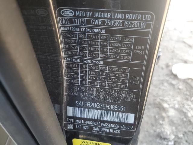 SALFR2BG7EH388061 Land Rover LR2 HSE
