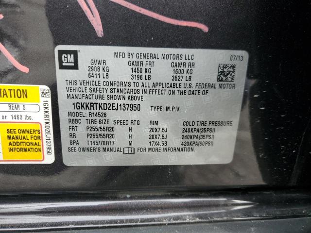 1GKKRTKD2EJ137950 GMC Acadia Denali