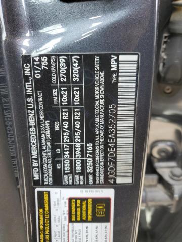 4JGDF7DE4EA352705 Mercedes-Benz Gl 550 4matic