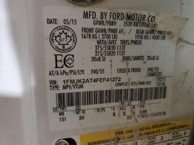 1FMJK2AT4FEF41272 Ford Expedition El Limited