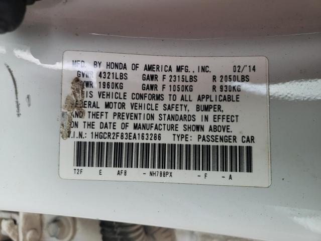 1HGCR2F83EA163286 Honda ACCORD EXL