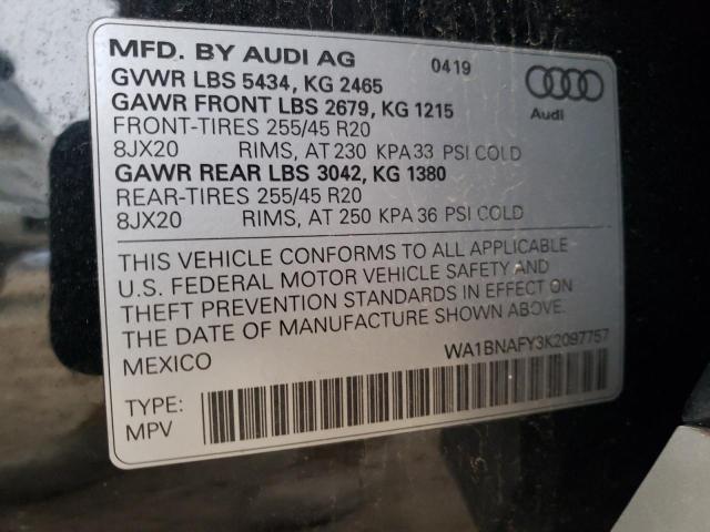 WA1BNAFY3K2097757 Audi Q5 Premium Plus