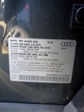 WA1BNAFY5J2133009 Audi Q5 Premium Plus