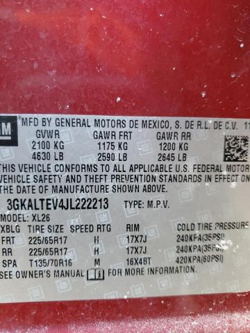 3GKALTEV4JL222213 GMC Terrain Sle