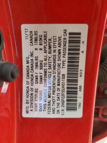 2HGFC2F55JH511508 Honda Civic Lx