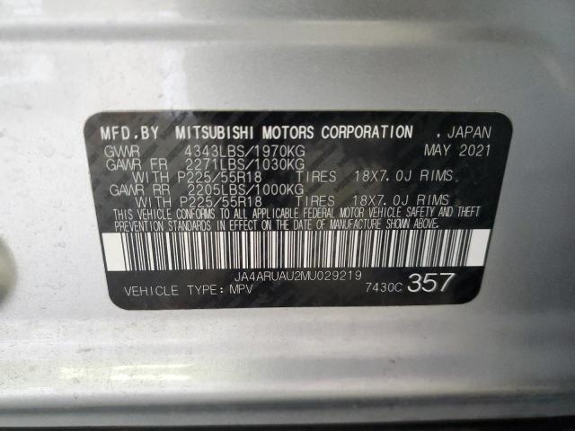 JA4ARUAU2MU029219 Mitsubishi Outlander Sport Es