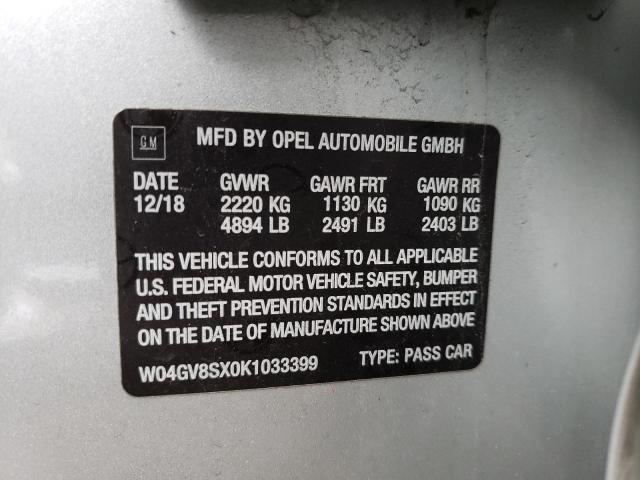 W04GV8SX0K1033399 Buick Regal Tourx Essence