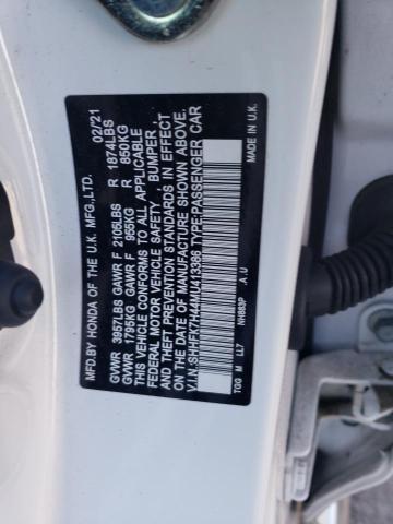 SHHFK7H44MU413386 Honda Civic Sport