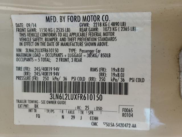 3LN6L2LUXFR610150 Lincoln MKZ HYBRID