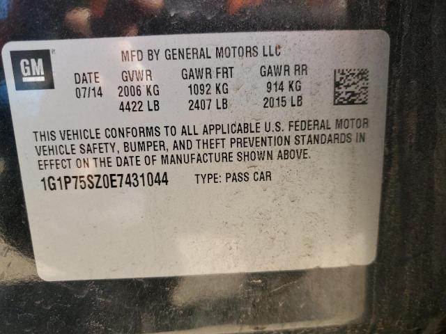 1G1P75SZ0E7431044 Chevrolet Cruze
