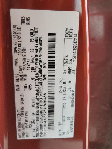 1FMCU0F72FUB29456 Ford ESCAPE S