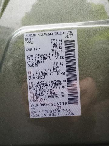 5N1DL0MM0HC518718 Infiniti QX60