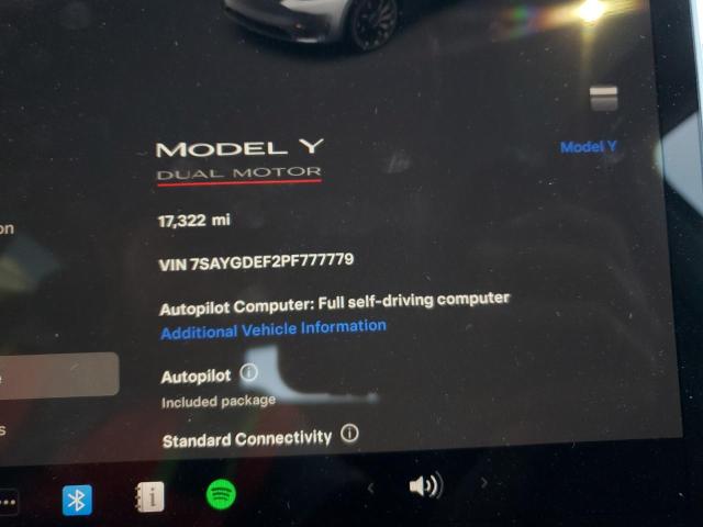 7SAYGDEF2PF777779 Tesla Model Y