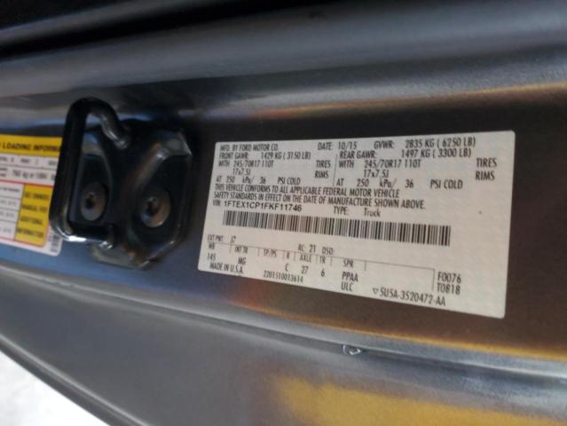 1FTEX1CP1FKF11746 Ford F150 Super Cab
