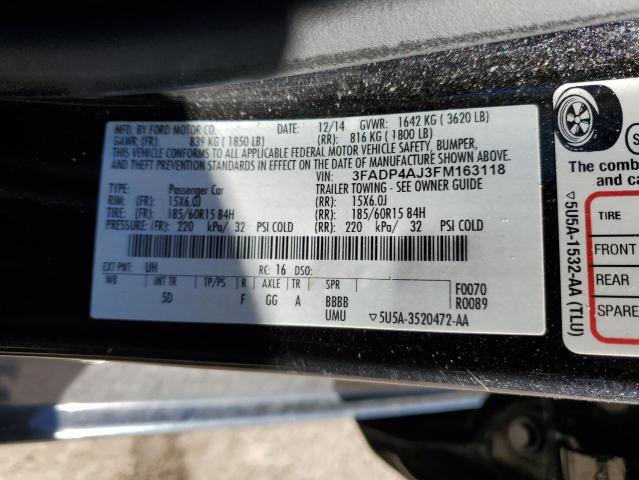 3FADP4AJ3FM163118 Ford FIESTA S