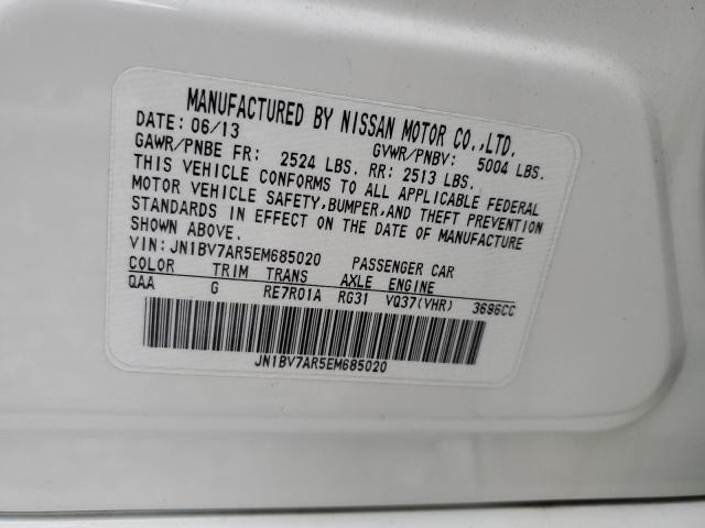 JN1BV7AR5EM685020 Infiniti Q50 BASE