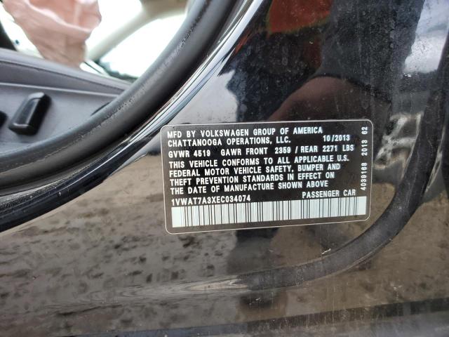 1VWAT7A3XEC034074 Volkswagen PASSAT S