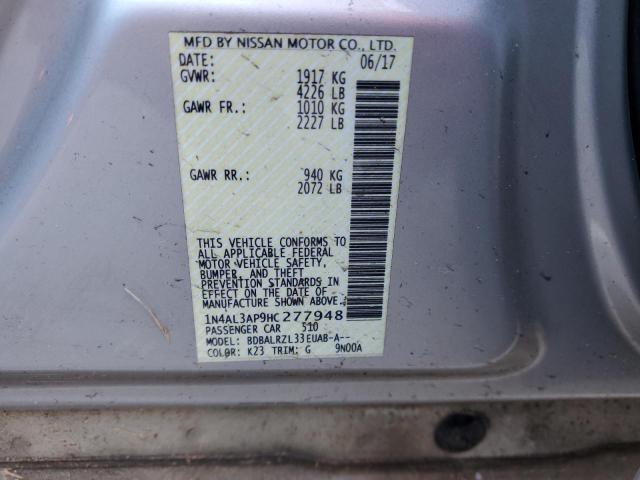 1N4AL3AP9HC277948 Nissan ALTIMA 2.5