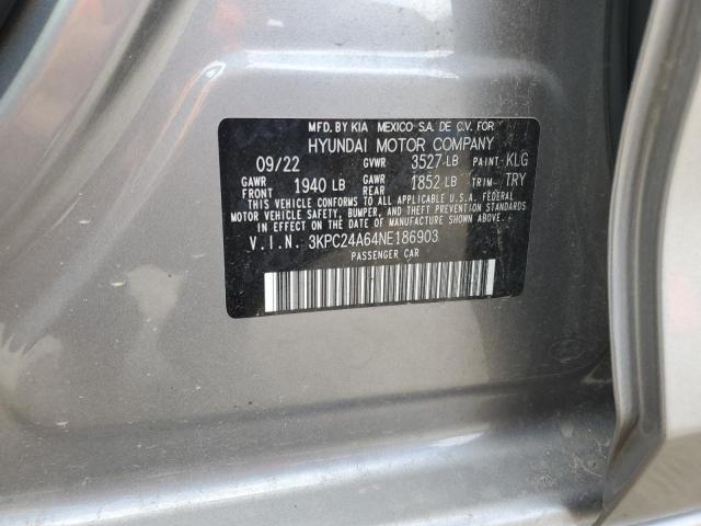 3KPC24A64NE186903 Hyundai ACCENT SE