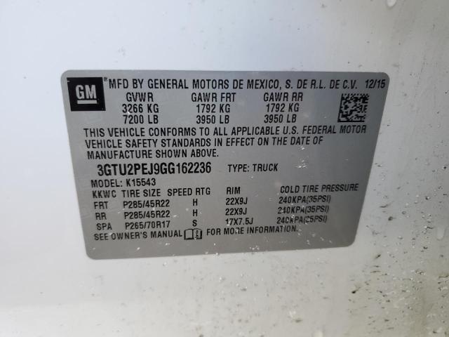3GTU2PEJ9GG162236 GMC Sierra K1500 Denali