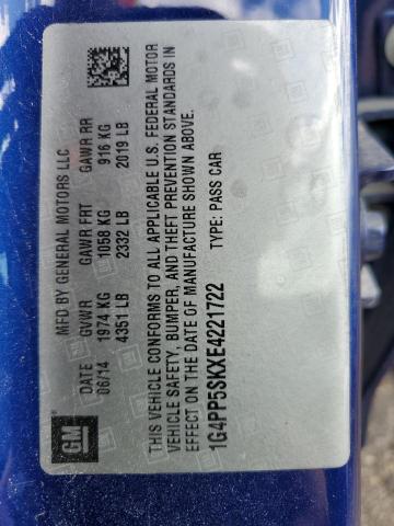1G4PP5SKXE4221722 Buick Verano