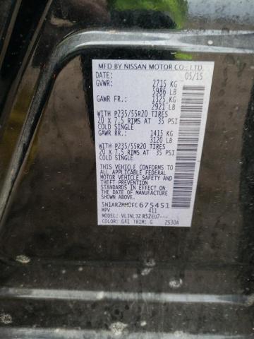 5N1AR2MM0FC675451 Nissan Pathfinder S