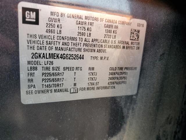 2GKALMEK4G6252644 GMC Terrain Sle