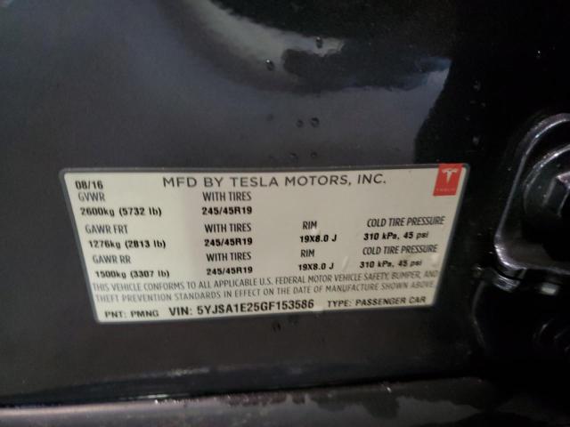 5YJSA1E25GF153586 Tesla MODEL S