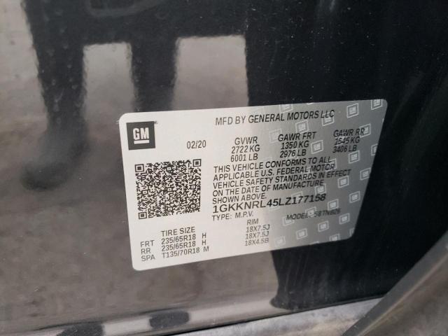 1GKKNRL45LZ177158 GMC ACADIA SLE
