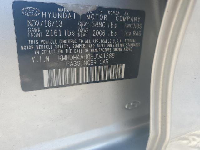 KMHDH4AH0EU041388 Hyundai ELANTRA SE