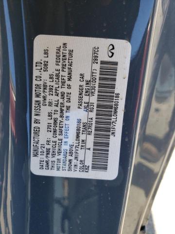 JN1FV7LL0NM680186 Infiniti Q60 Red Sport 400