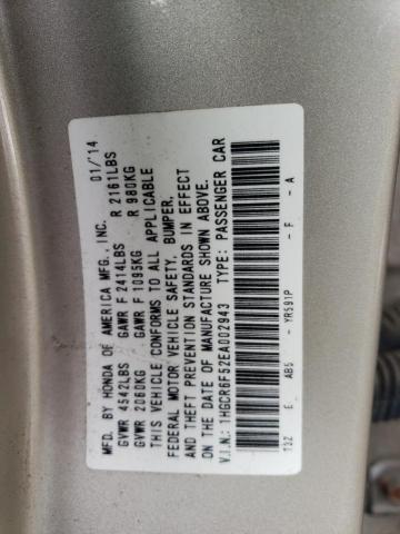 1HGCR6F52EA002943 Honda Accord Hybrid Exl