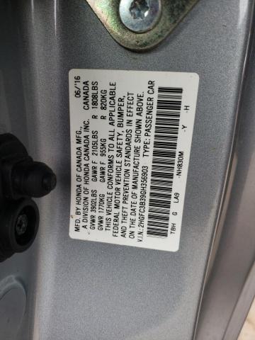 2HGFC3B39GH356903 Honda CIVIC EX