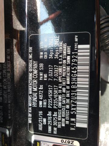 5XYZU3LB3HG457921 Hyundai SANTA FE SPORT