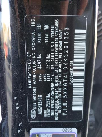 5XXGT4L3XKG291353 KIA Optima Lx