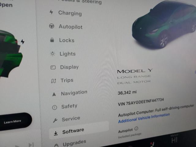 7SAYGDEE1NF447734 Tesla Model Y