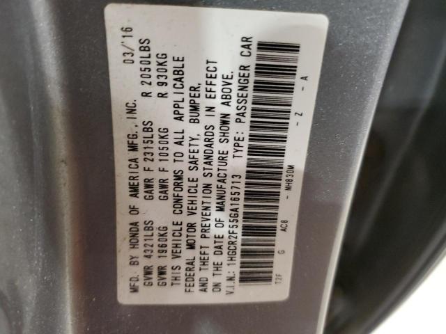 1HGCR2F55GA165713 Honda Accord Sport
