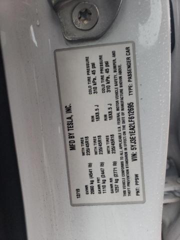 5YJ3E1EA2LF612695 Tesla MODEL 3