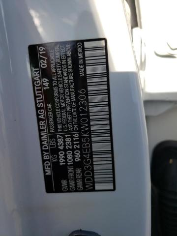 WDD3G4EB5KW012306 Mercedes-Benz A 220