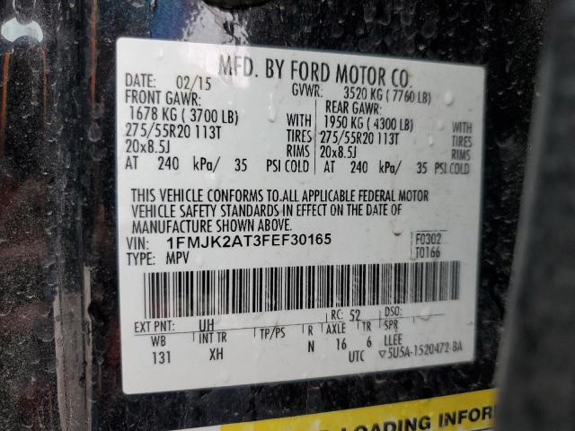 1FMJK2AT3FEF30165 Ford Expedition El Limited