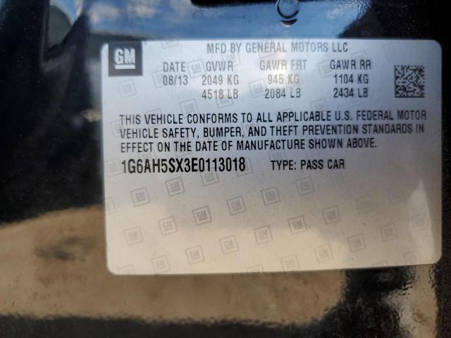 1G6AH5SX3E0113018 Cadillac ATS LUXURY