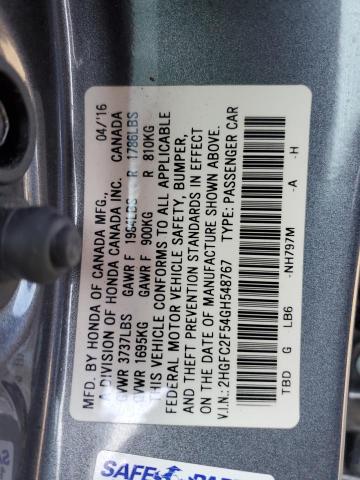 2HGFC2F54GH548767 Honda Civic Lx