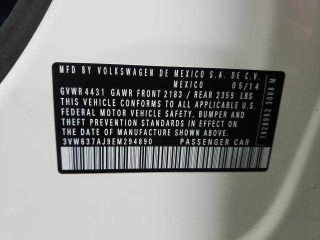 3VW637AJ9EM294890 Volkswagen Jetta Hybrid