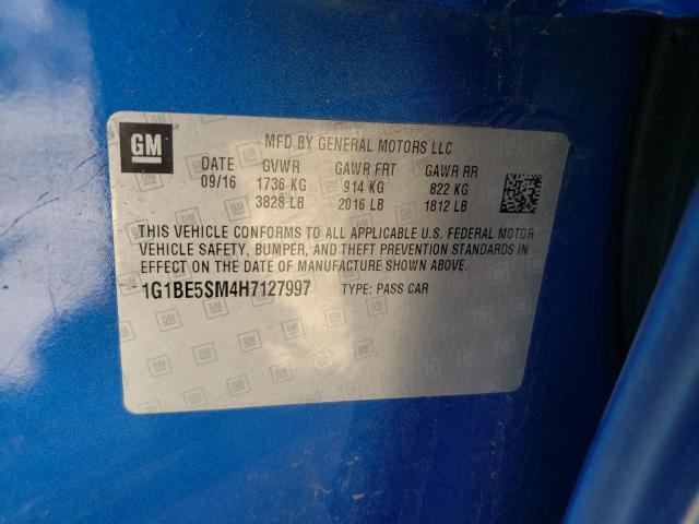 1G1BE5SM4H7127997 Chevrolet CRUZE LT