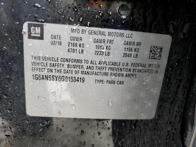1G6AN5SY6G0153419 Cadillac ATS-V