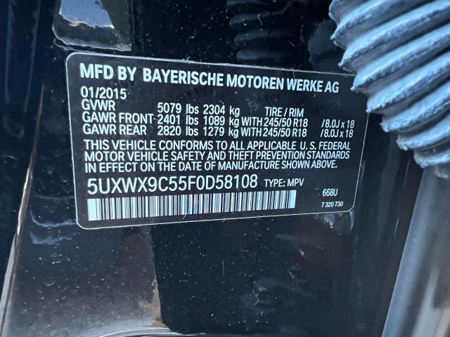 5UXWX9C55F0D58108 BMW X3 Xdrive28i