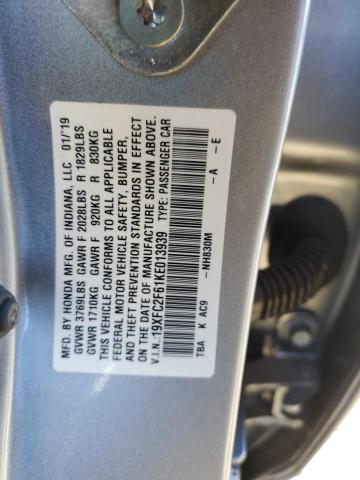 19XFC2F61KE013939 Honda Civic Lx