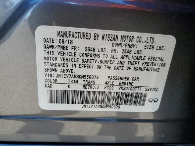 JN1EV7AR8KM550879 Infiniti Q50 LUXE