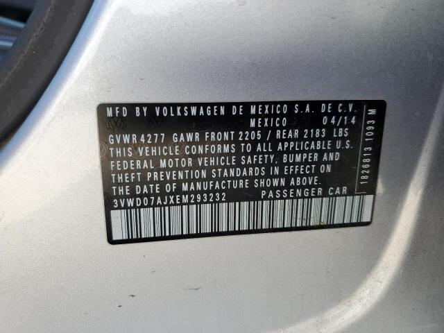3VWD07AJXEM293232 Volkswagen JETTA SE