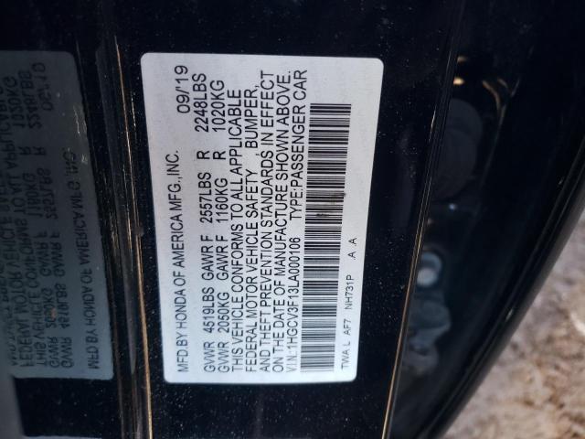 1HGCV3F13LA000106 Honda ACCORD HYBRID